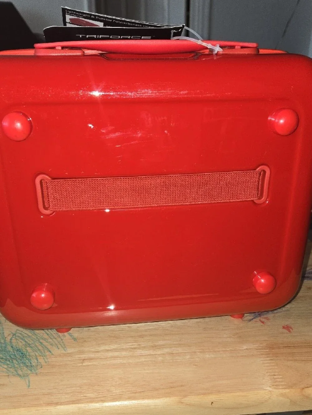 Red Travel Carry Case - Glossy Protective Tablet Accessory